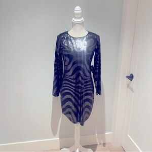 NWT Elegant Little Black Sequin Dress